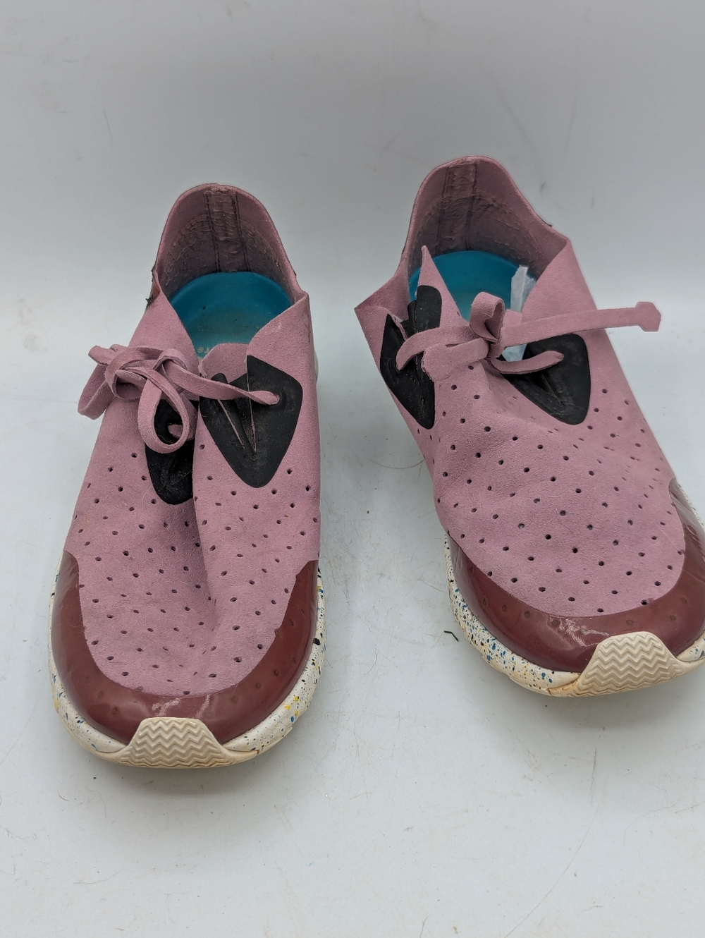 Native Apollo Moc Sugarlite Sneakers - Pink/Maroon Speckled - Women’s 9 / Men’s